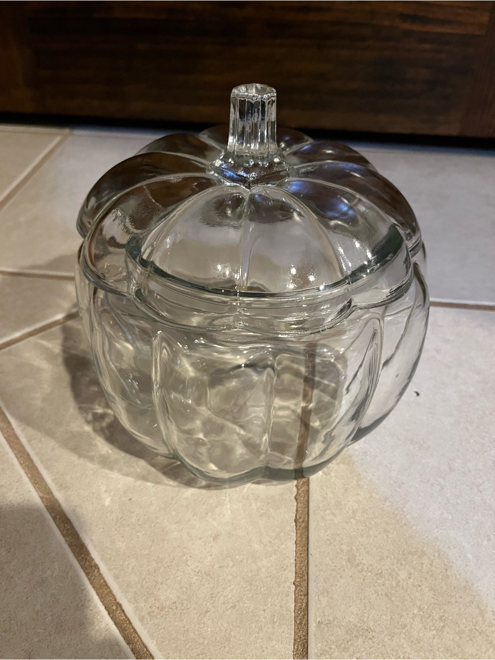 Large glass pumpkin